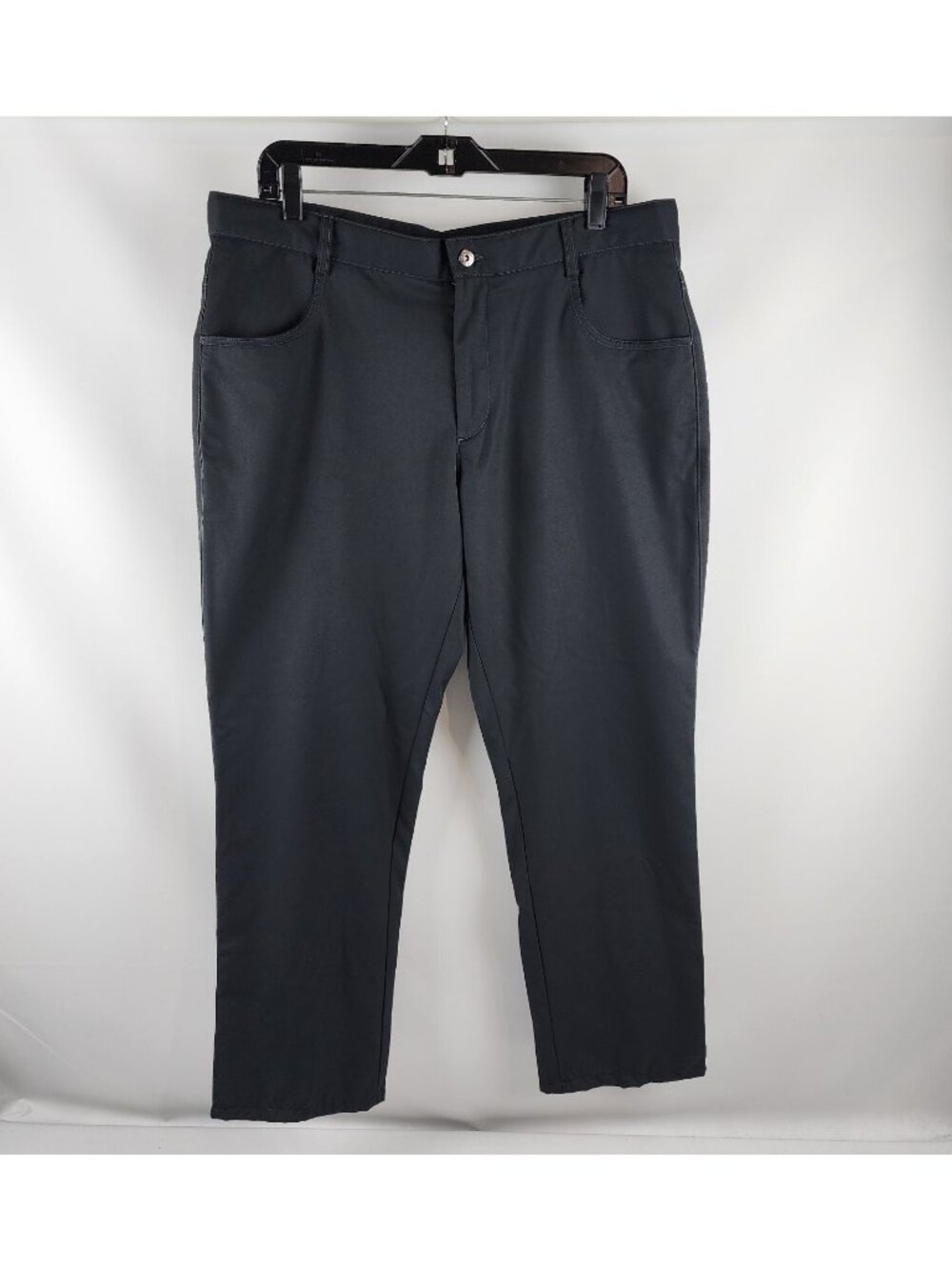 ASTON MARTIN Pants Mens 36x28 Performance Black Racing Altered Hem